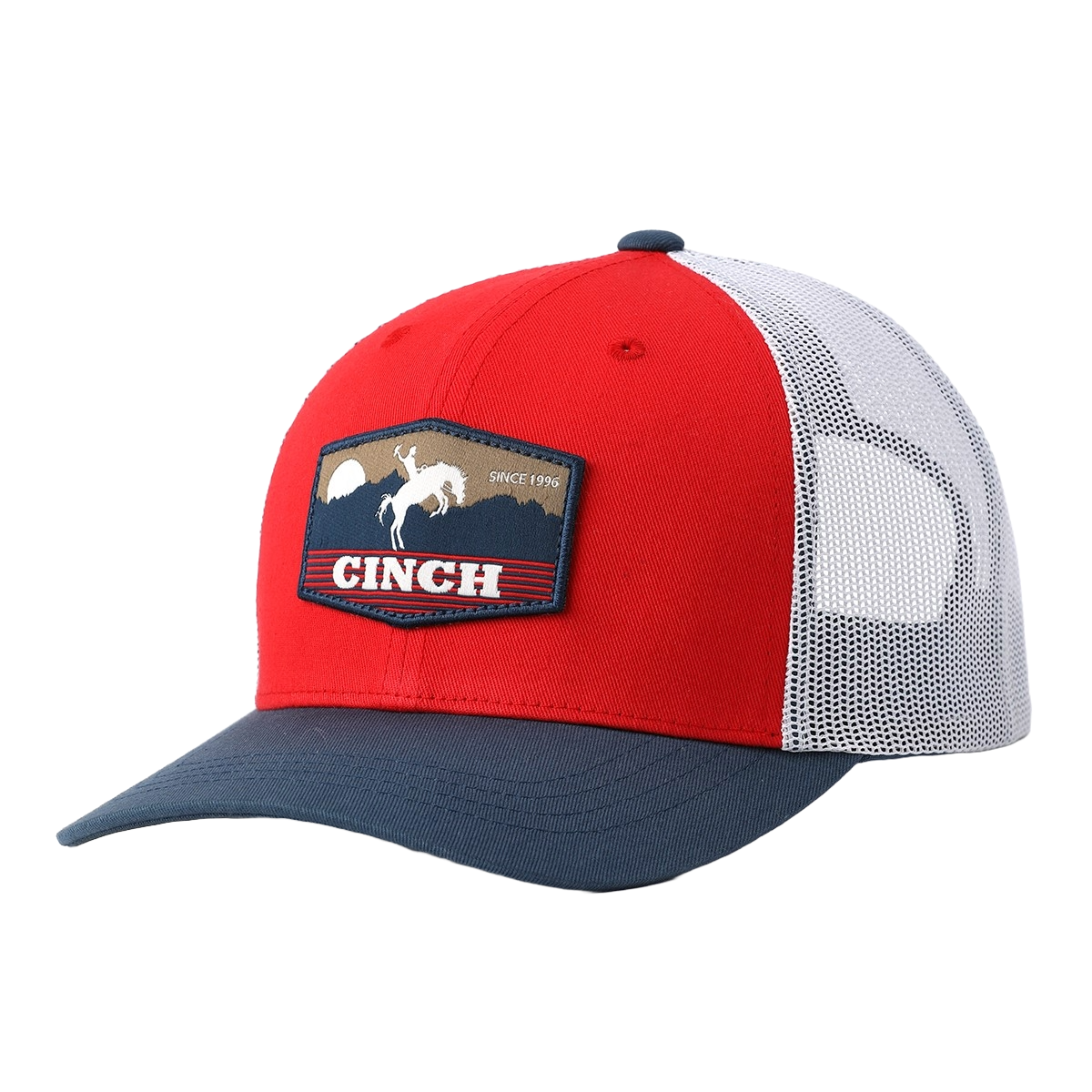 Cinch Men's Red Horizon Trucker Cap
