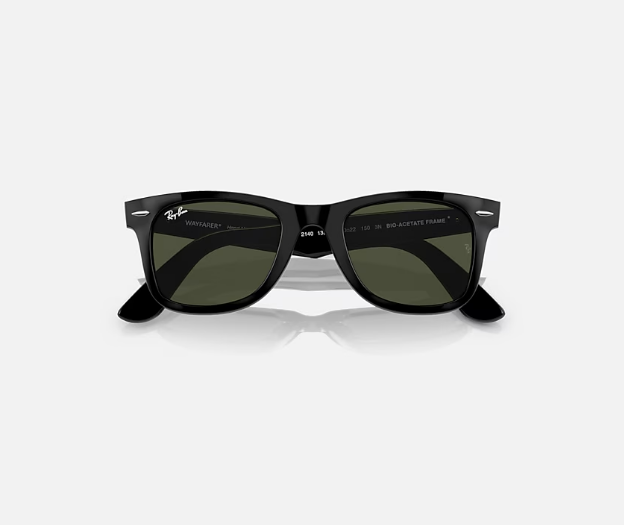 Ray-Ban Original Wayfarer Bio-Based - Black W/Green