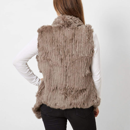 Heavenly Craft Rabbit Fur Vest - Main Image