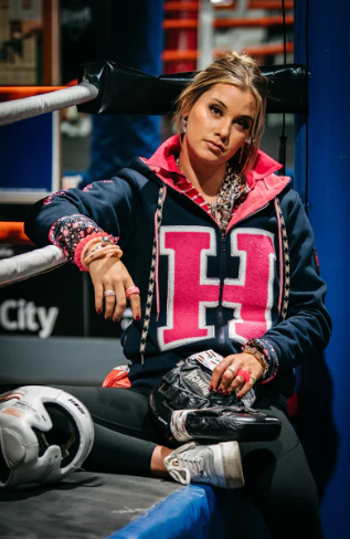 Hitchley & Harrow Womens Winter Collection - HD16 Navy Logo Hoodie