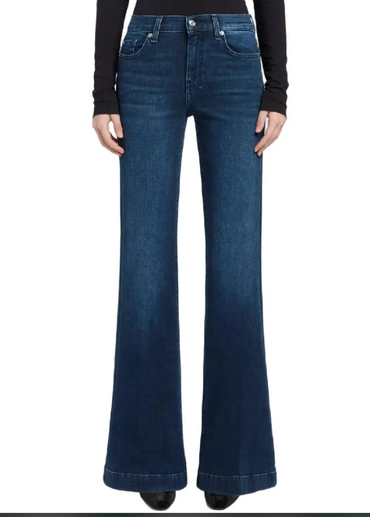 7 For All Mankind Women's Dojo Flare Jeans - Shadowleaf