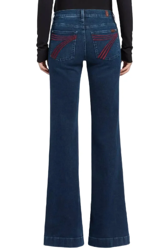 7 For All Mankind Women's Dojo Flare Jeans - Shadowleaf