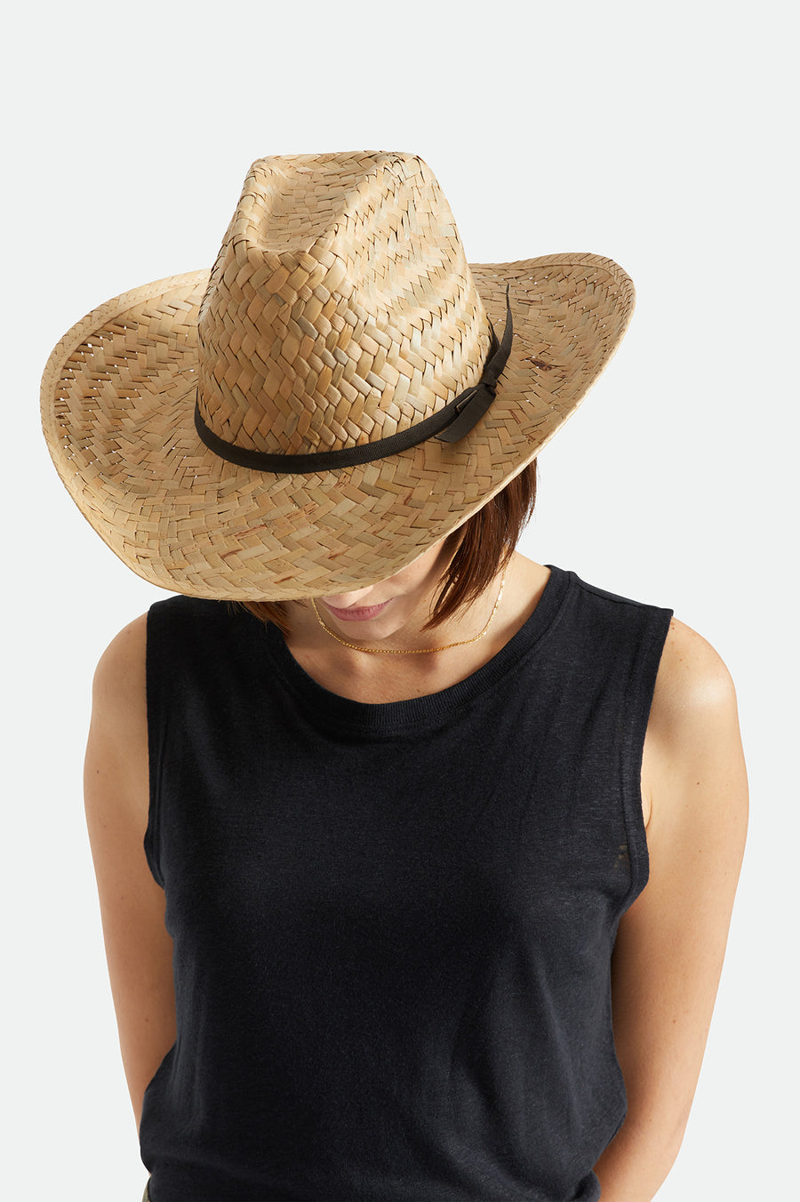 BRIXTON HOUSTON STRAW COWBOY HAT