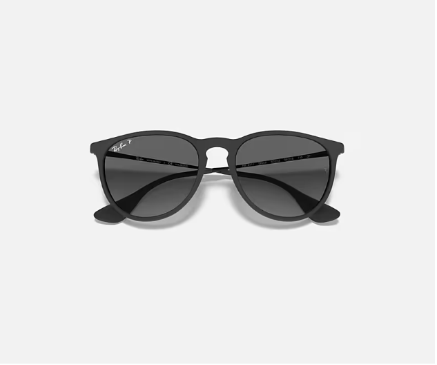Ray-Ban Erika Rubber Black W/Light Grey Gradient Grey