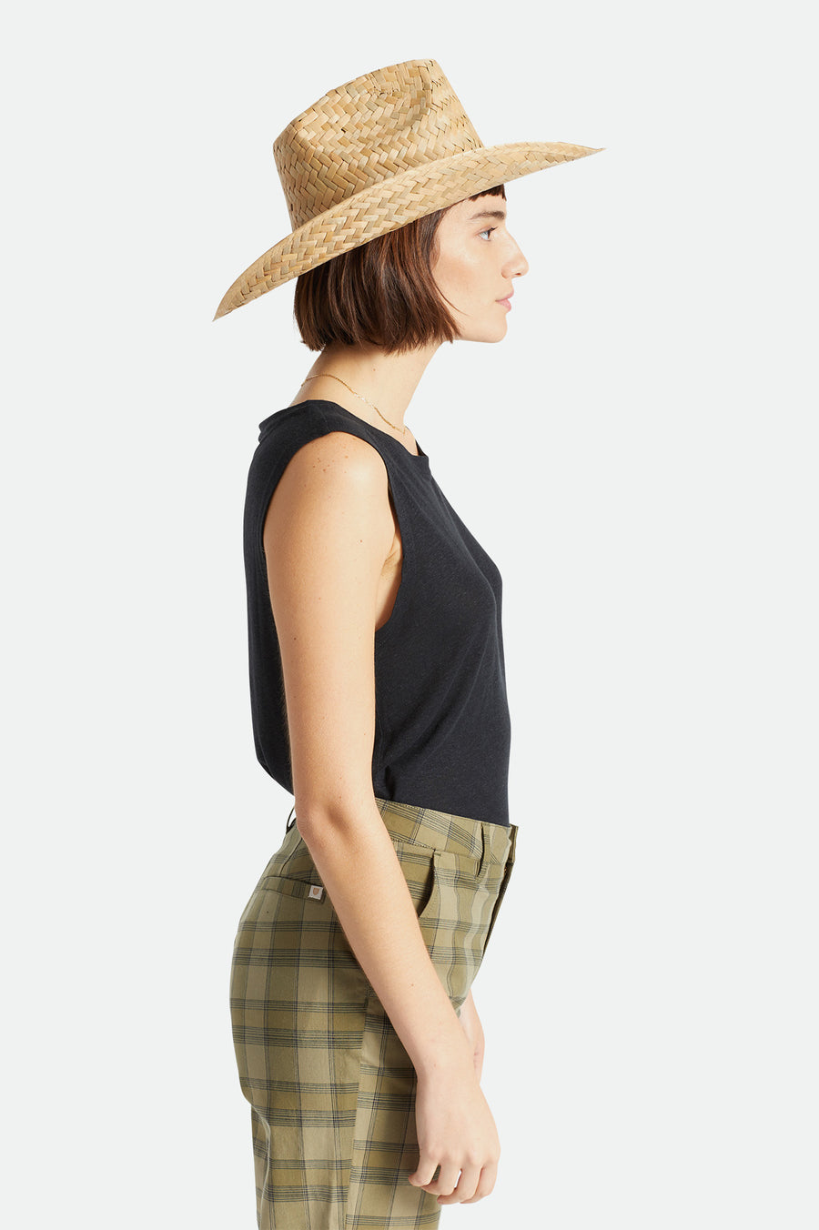 BRIXTON HOUSTON STRAW COWBOY HAT