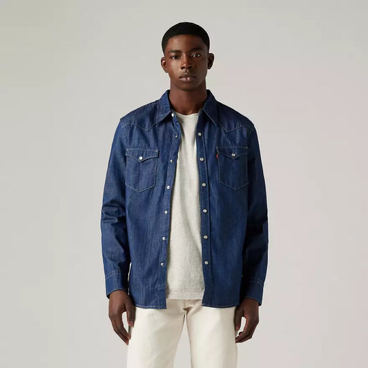 Levis Barstow Western Denim Shirt - Dark Wash