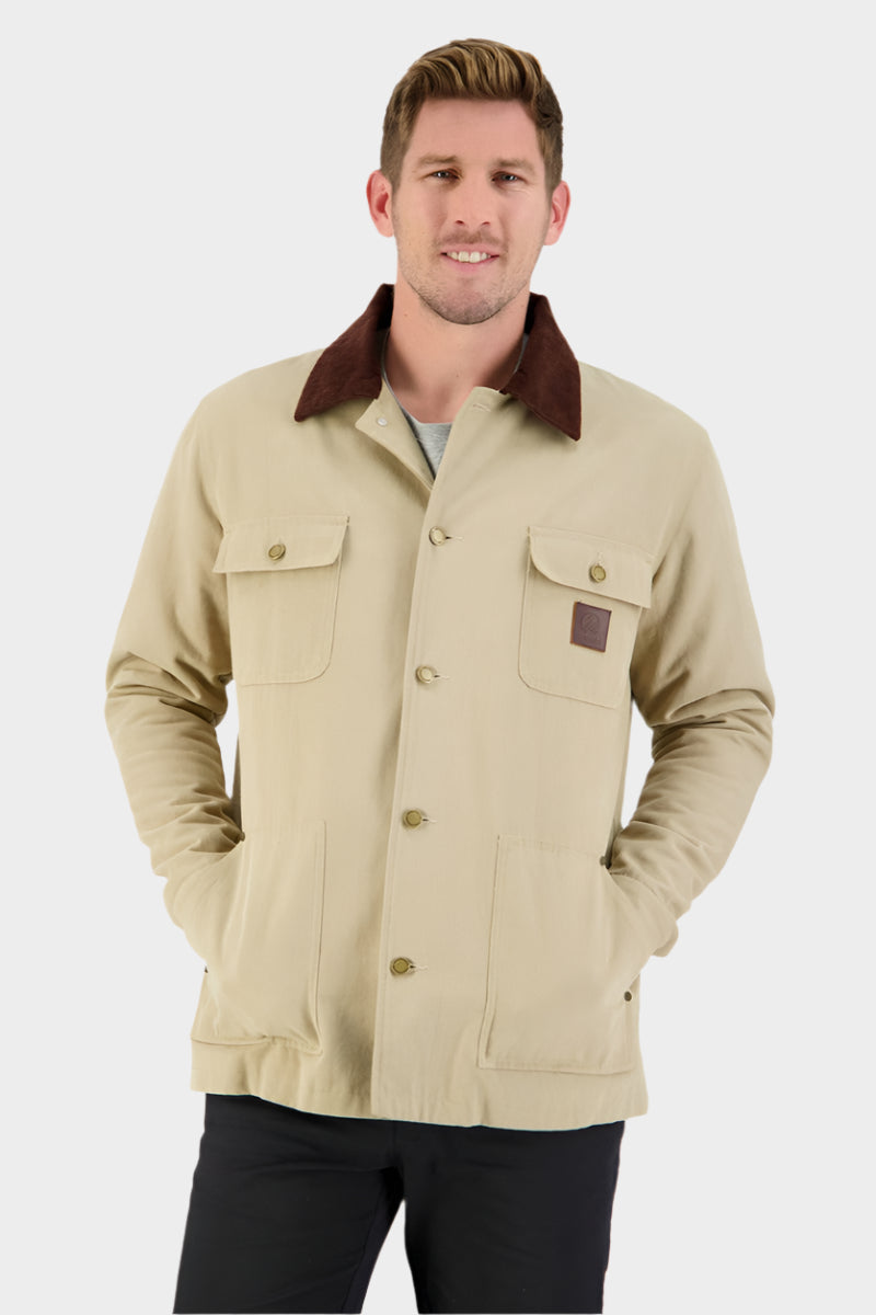 Swanndri Men's Barrytown V3 Canvas Jacket (Taupe) - CLEARANCE