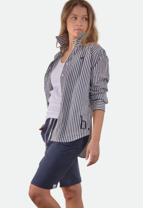Bullrush Penola 5MM Stripe Shirt - Navy