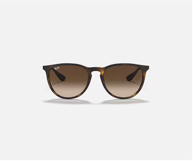 Ray-Ban Erika Rubber Havana W/Brown Gradient Dark Brown