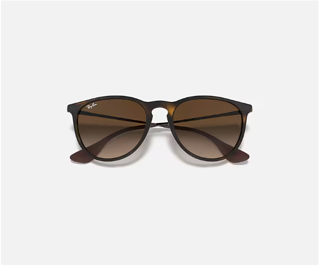 Ray-Ban Erika Rubber Havana W/Brown Gradient Dark Brown
