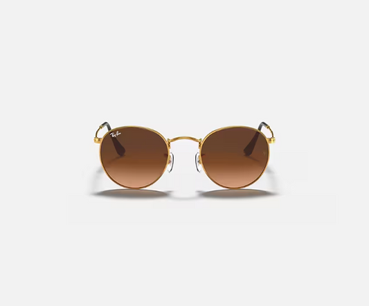 Ray-Ban Round Metal Light Bronze W/Pink Gradient Brown