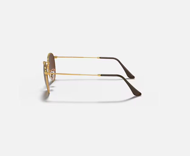 Ray-Ban Round Metal Light Bronze W/Pink Gradient Brown