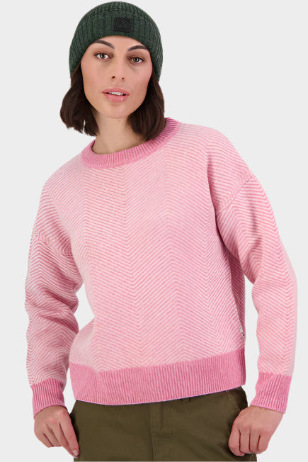 Swanndri Women's Raven Herringbone Knit Crew