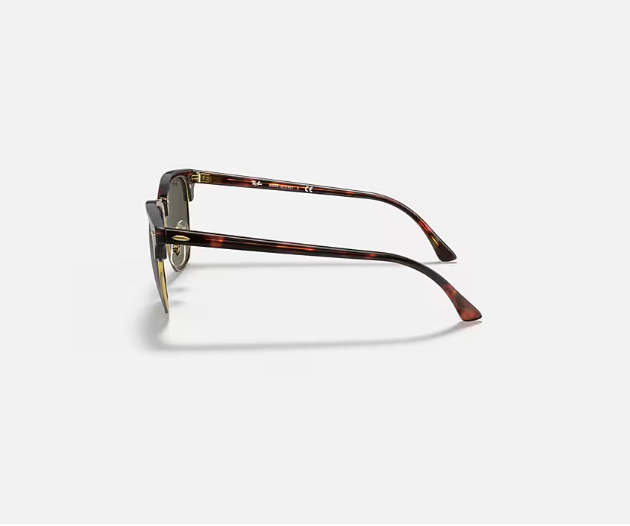 Ray-Ban Clubmaster Classic RB3016 - Mock Tortoise On Arista W/G-15 Green