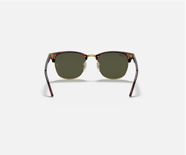 Ray-Ban Clubmaster Classic RB3016 - Mock Tortoise On Arista W/G-15 Green