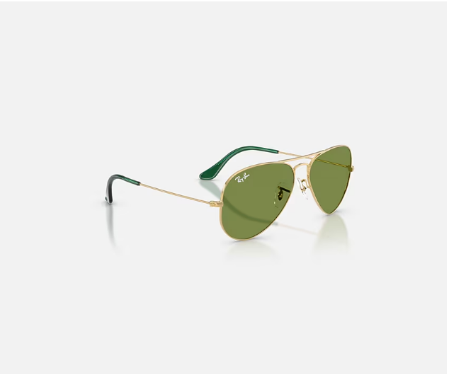 Ray-Ban Aviator Large Metal Arista W/Green