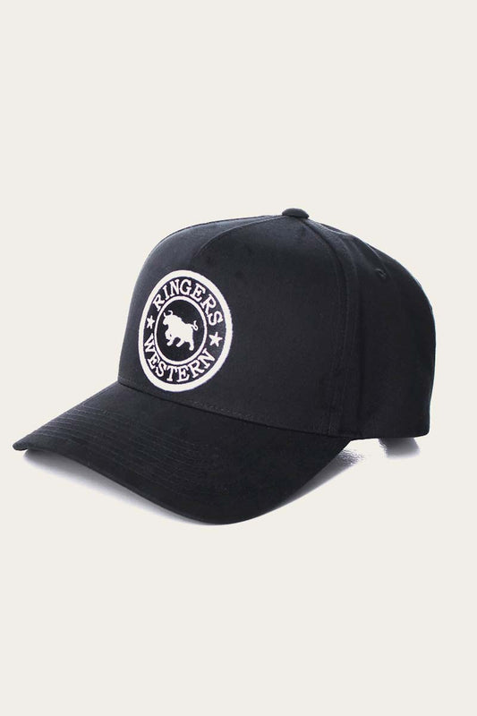 RINGERS WESTERN GROVER CANVAS BASEBALL CAP - BLACK