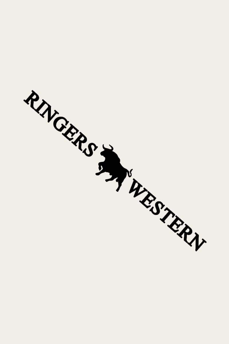 RINGERS WESTERN LARGE LONG DIE CUT STICKER