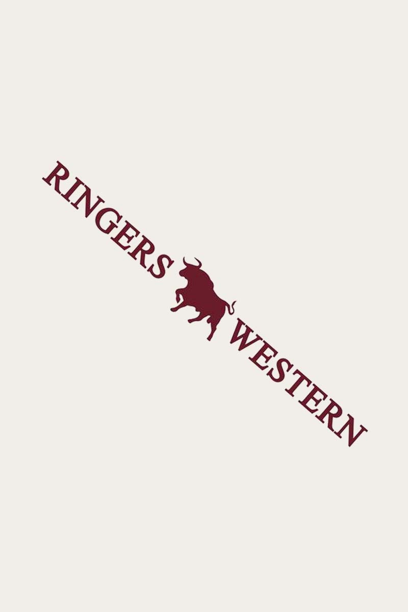 RINGERS WESTERN LARGE LONG DIE CUT STICKER