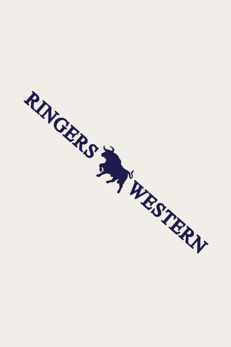 RINGERS WESTERN LARGE LONG DIE CUT STICKER