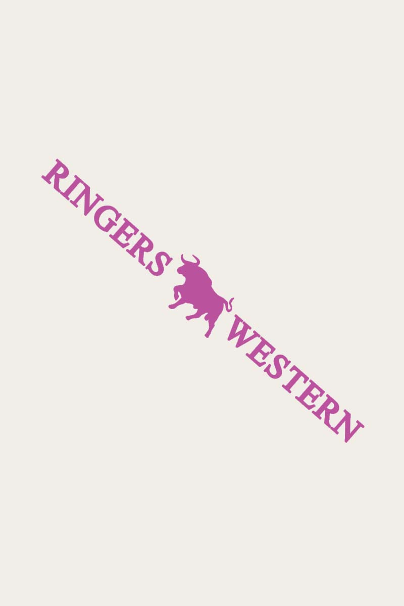 RINGERS WESTERN LARGE LONG DIE CUT STICKER