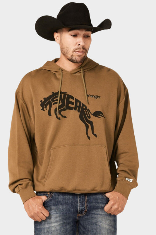 Wrangler Men's 75th Anniversary Hoodie- Olive