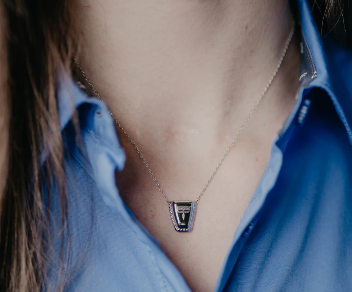 SpurWest Square Boot Tip Necklace