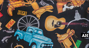 Austin Accent Silk Scarf In Cowboy