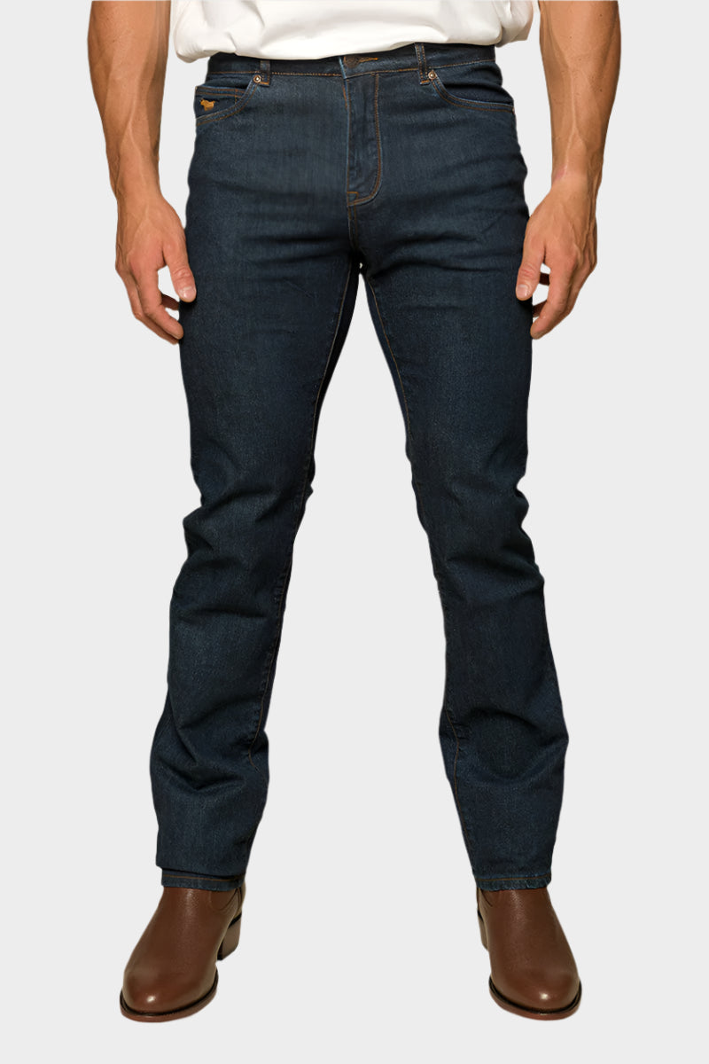 RINGERS WESTERN MITCHELL MENS STRAIGHT LEG JEAN - DARK BLUE