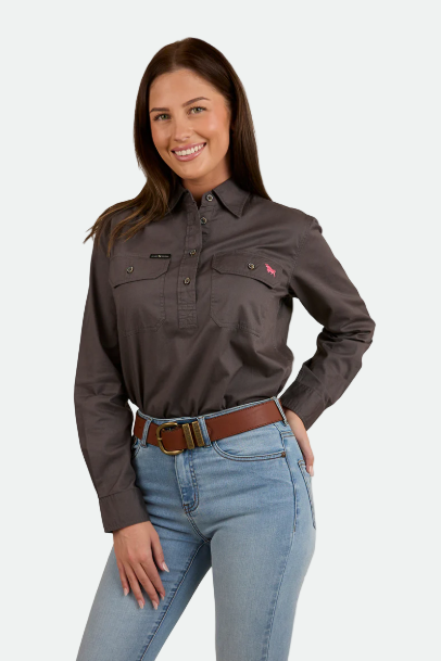 Ringers Western Condora Womens Half Button Work Shirt - Magnum