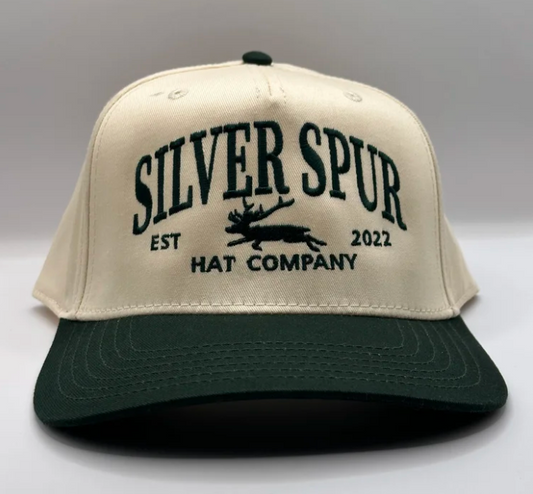 Silver Spur Embroidered Jackalope Cap - Green