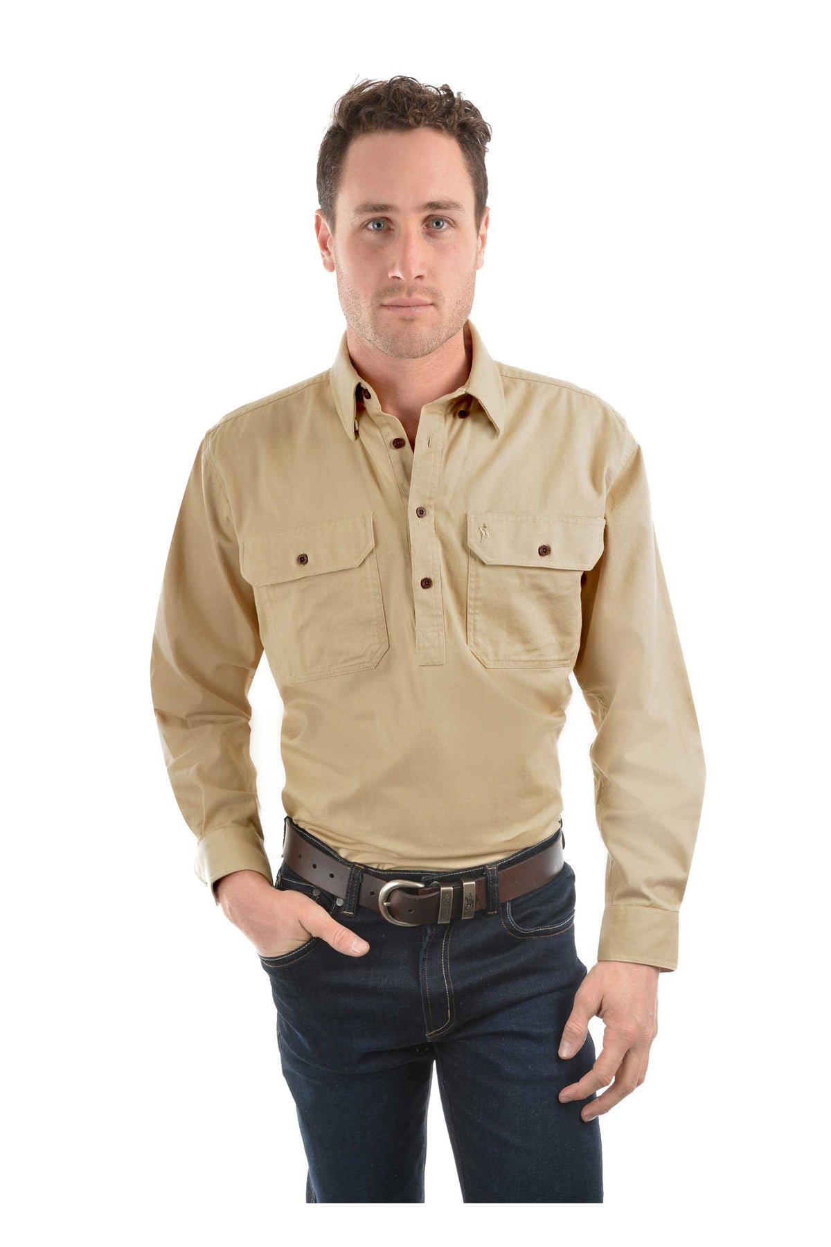 Thomas Cook Heavy Drill Shirt Half Placket