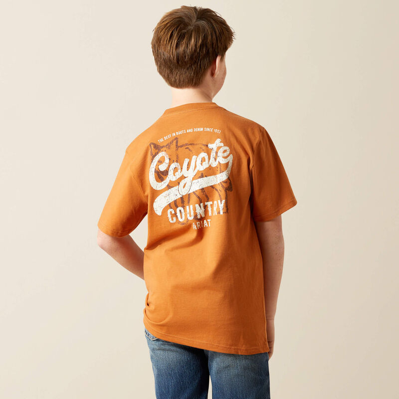 Ariat Boy's Coyote Country T-Shirt - Adobe