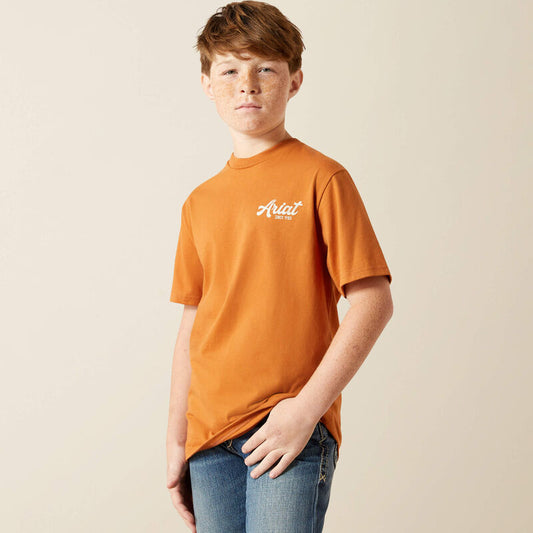 Ariat Boy's Coyote Country T-Shirt - Adobe