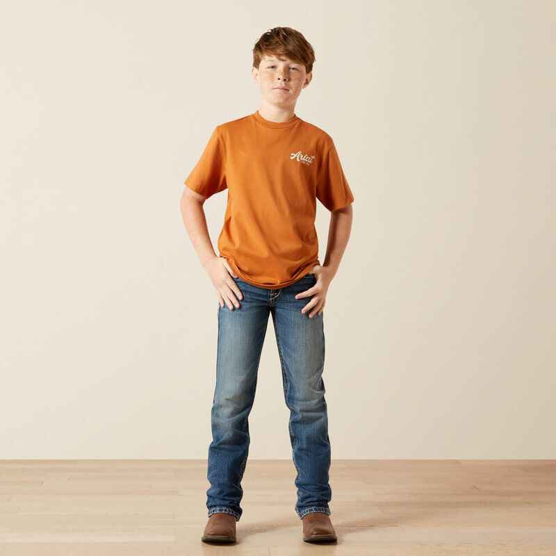 Ariat Boy's Coyote Country T-Shirt - Adobe