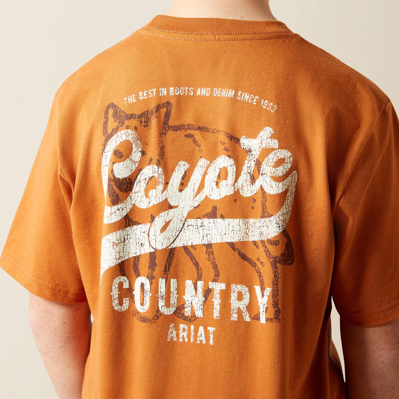 Ariat Boy's Coyote Country T-Shirt - Adobe