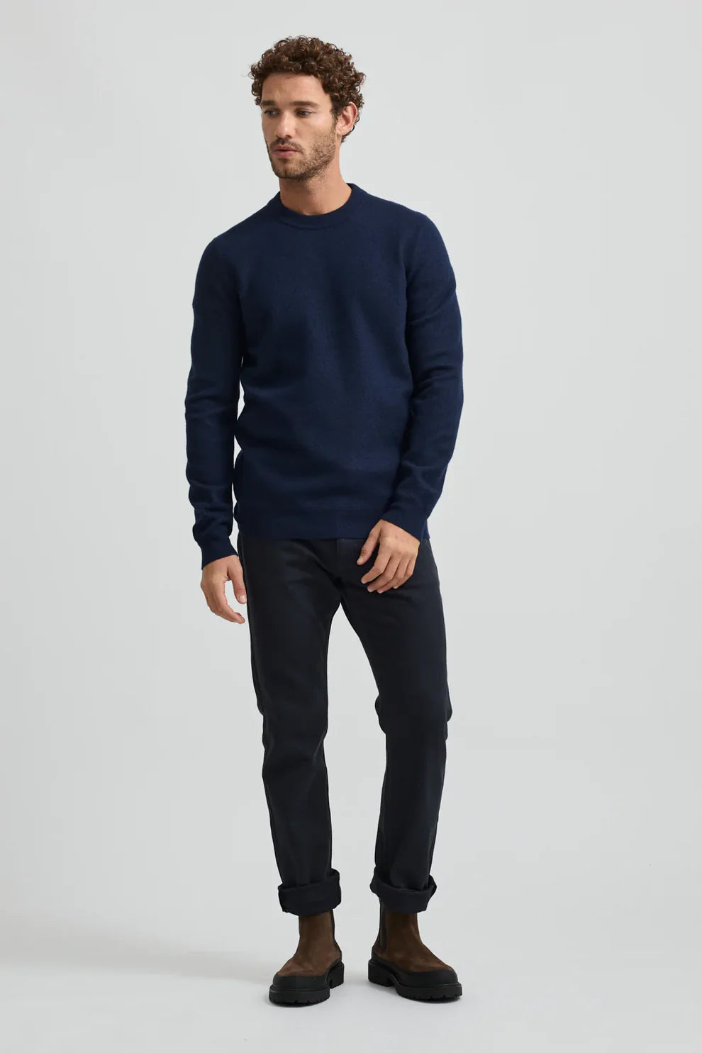 Toorallie Men's Gradient Crew - Navy