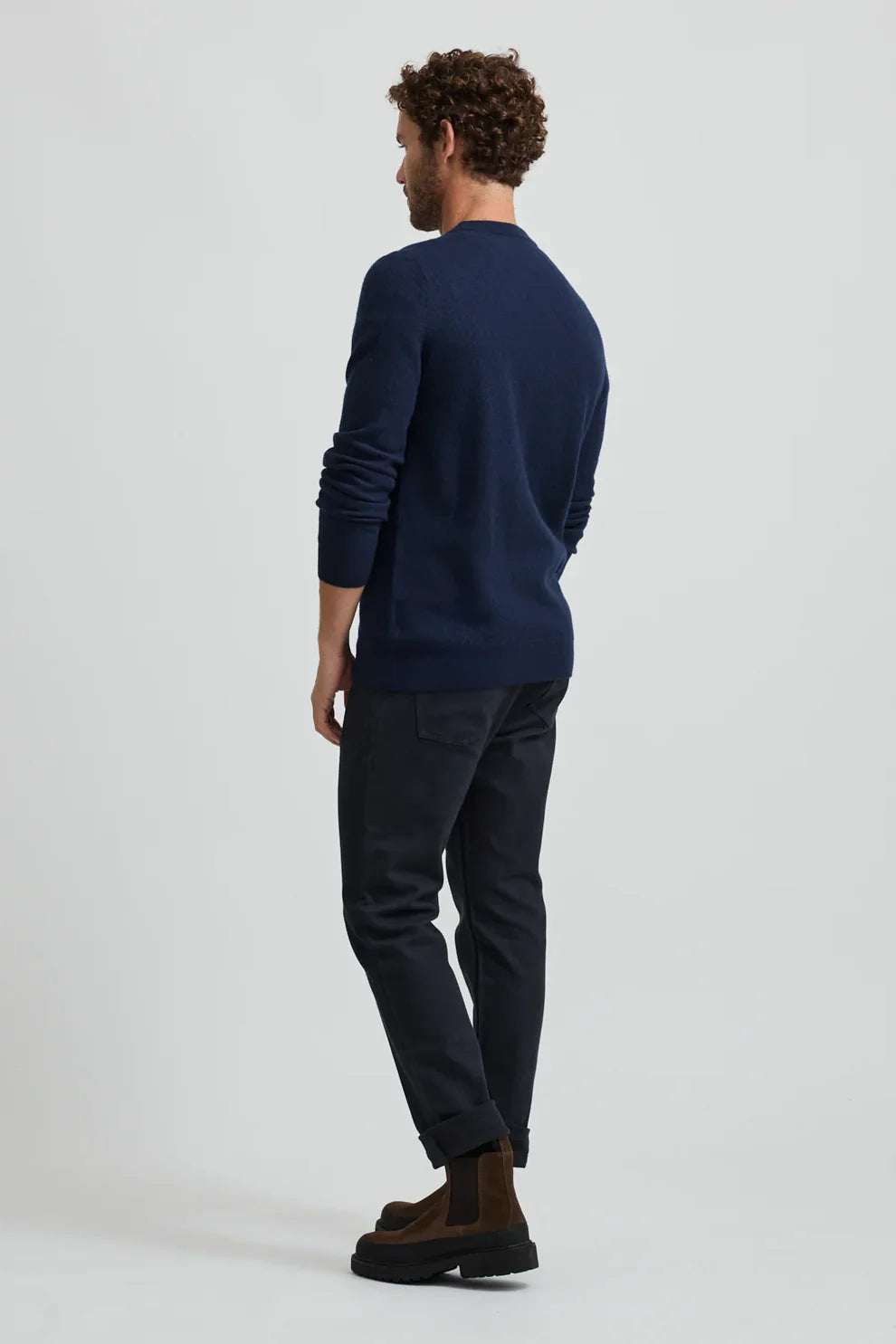 Toorallie Men's Gradient Crew - Navy
