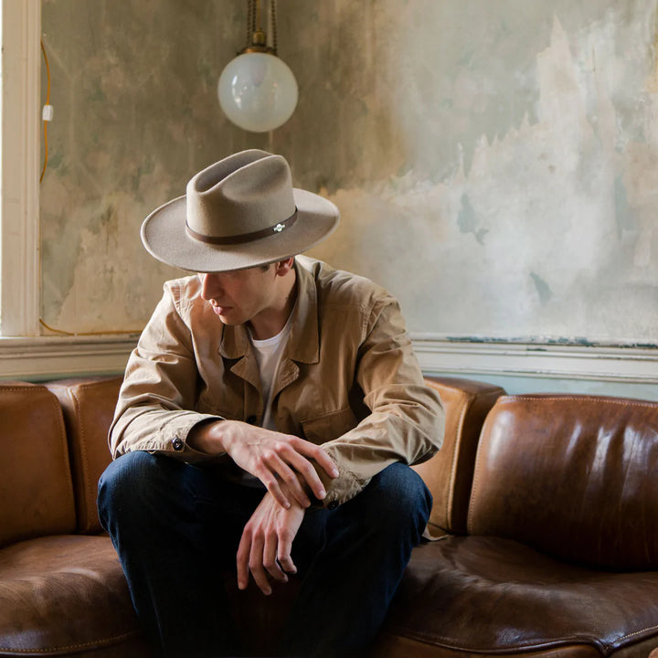 STETSON ROUTE 66 CRUSHABLE HAT (MUSHROOM)