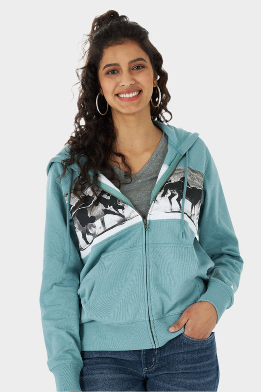 Wrangler Women's Wild & Free Zip Up  Hoodie