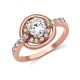 Montana Silversmiths Double Halo Rose Gold Ring